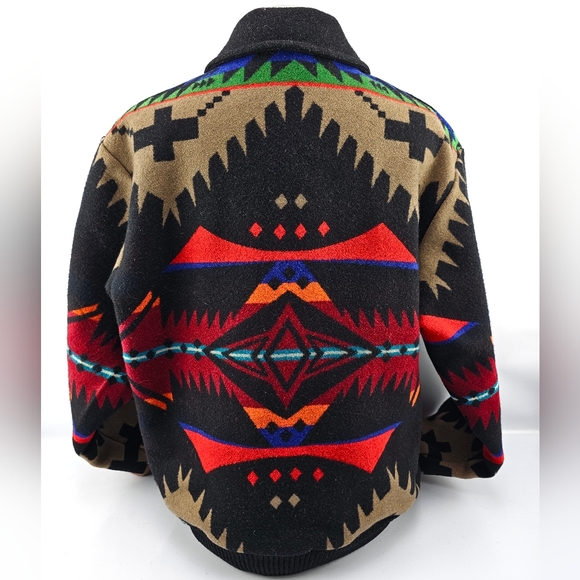 Pendleton High Grade Westernwear Med. Aztec Southwestern Jacket Vintage - Picture 2 of 10